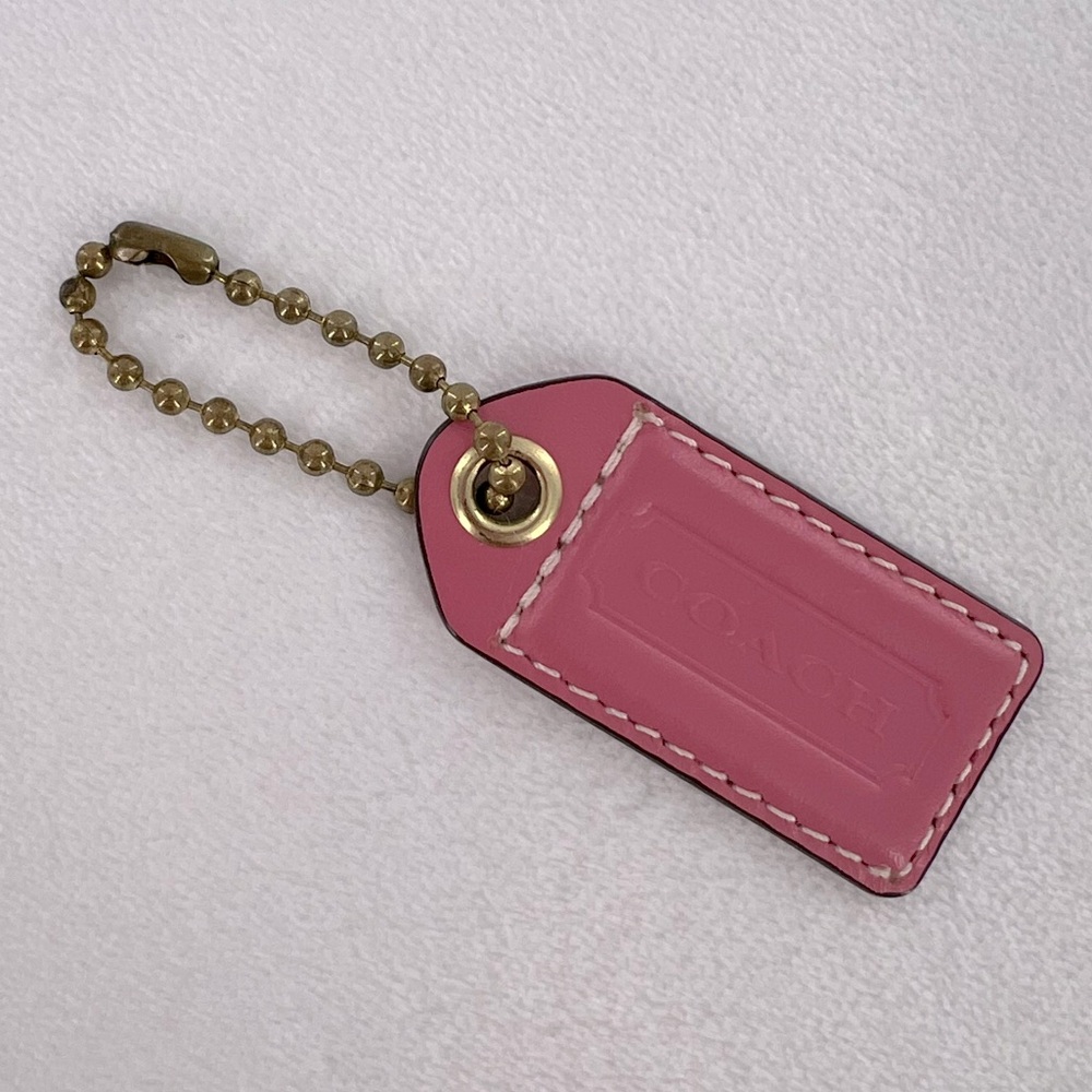 Coach Pink Bag Tag - Picture 1 of 6